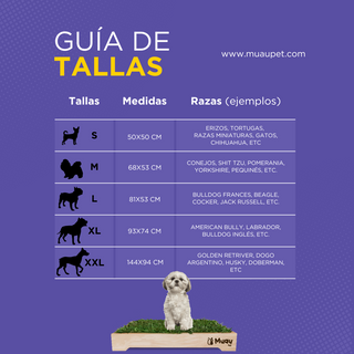 MUAUBOX DELUXE L — Sanitario Natural para Mascotas (81x53 cm)