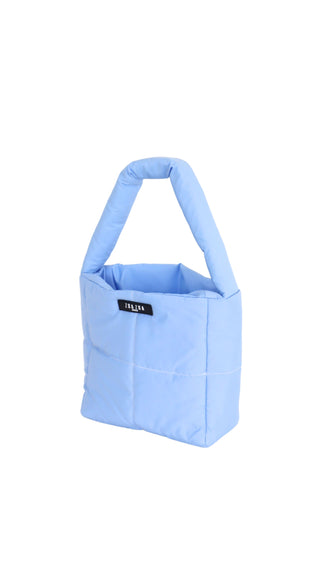 Mini puffer tote bag - BABY BLUE