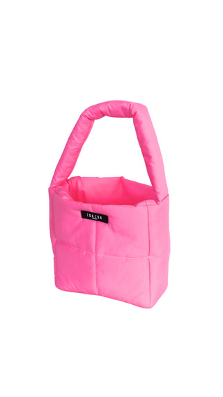 Mini puffer tote bag - ROSA NEON